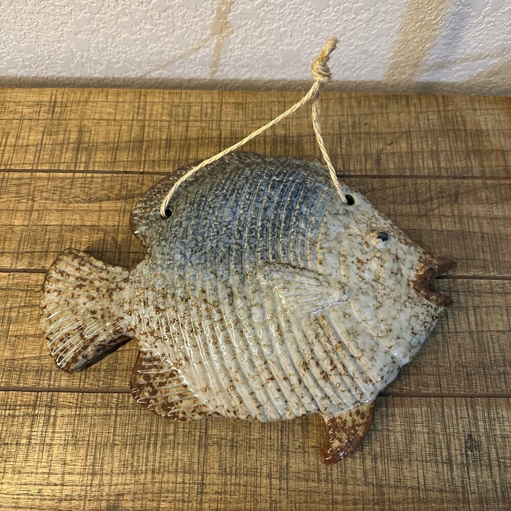 Vintage Pottery Fish Hanging